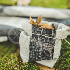 Half-linen pouch "Briedžiukai"